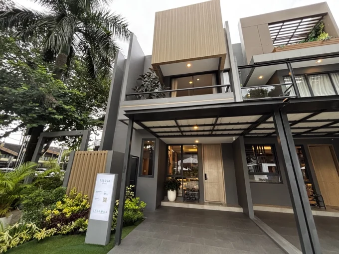Tampak depan rumah dijual di Tangerang dengan desain modern